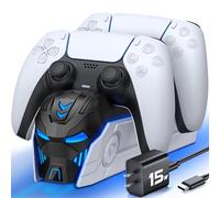 PS5 driver de carga para Playstation 5 Controladores Dualsense: Fast PS5 Dual Controller Stand Charger Dock-LED PS5 driver de carga Accesorios para Playstation 5 Kit de almacenamiento