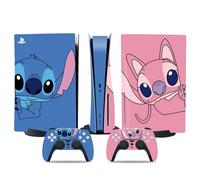 PS5 optical drive version sticker, cool PS5 skin,controller handle,for PS5 console and controller,Adorable Sticker,Cute skin,Cartoon anime,Lilo Stitch