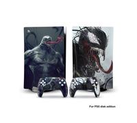 PS5dg-0009 - Adhesivo de vinilo de Capitán América, Iron Man y Venom para consola PS5 Disk Edition y dos mandos