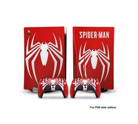PS5dg-0155 - Adhesivo de vinilo de Capitán América, Iron Man y Venom para consola PS5 Disk Edition y dos mandos