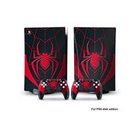 PS5dg-0352 - Adhesivo de vinilo de Capitán América, Iron Man y Venom para consola PS5 Disk Edition y dos mandos
