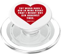 Psalm 119:11 - Thy Word Have I Hid in Mine Heart Bible Verse PopSockets PopGrip para MagSafe