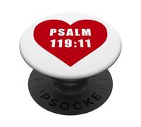 Psalm 119:11 - Thy Word Have I Hid in Mine Heart Reference PopSockets PopGrip Adhesivo