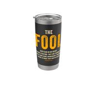 Psalm 14:1 The Fool Hath Said There is No God - Evangelism Vaso térmico de acero inoxidable de doble pared