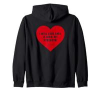 Psalm 18:1 - I Will Love Thee, O Lord, My Strength Heart Sudadera con Capucha