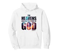 Psalm 19:1 Heavens Declare Glory of God Christian Creation Sudadera con Capucha