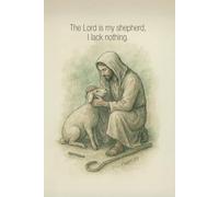 Psalm 23: The Lord Is My Shepherd - Inspirational Scripture Journal, Notebook, or Gift Book with San Serif Font and Faith-Inspired Watercolor Cover Design