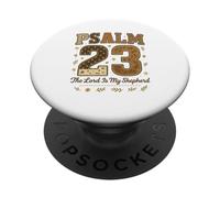 Psalm 23 The Lord Is My Shepherd Stitched Patchwork Christia PopSockets PopGrip Adhesivo