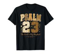 Psalm 23 The Lord Is My Shepherd Stitched Vintage Christian Camiseta