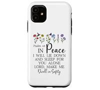 Psalm 4:8 I Will Lie Down and Sleep in Peace God Bible Verse Carcasa para iPhone 11