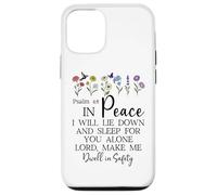 Psalm 4:8 I Will Lie Down and Sleep in Peace God Bible Verse Carcasa para iPhone 12/12 Pro