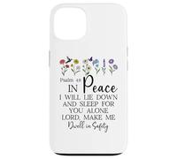 Psalm 4:8 I Will Lie Down and Sleep in Peace God Bible Verse Carcasa para iPhone 13