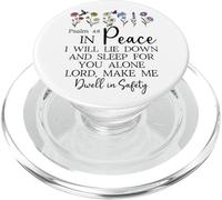 Psalm 4:8 I Will Lie Down and Sleep in Peace God Bible Verse PopSockets PopGrip para MagSafe