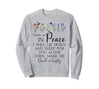 Psalm 4:8 I Will Lie Down and Sleep in Peace God Bible Verse Sudadera