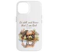 Psalm 46:10 Be Still, and Know That I Am God, Girls Horse Carcasa para iPhone 14