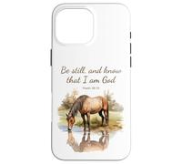 Psalm 46:10 Be Still, and Know That I Am God, Girls Horse Carcasa para iPhone 16 Pro MAX