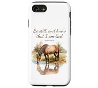 Psalm 46:10 Be Still, and Know That I Am God, Girls Horse Carcasa para iPhone SE (2020) / 7/8