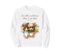 Psalm 46:10 Be Still, and Know That I Am God, Girls Horse Sudadera