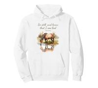 Psalm 46:10 Be Still, and Know That I Am God, Girls Horse Sudadera con Capucha