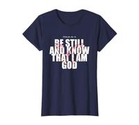 Psalm 46:10 Be Still & Know - Women Girls Butterfly Camiseta
