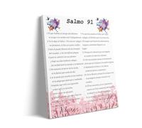Psalm 91 in Spanish Wall Art: Christian Scripture Poster for Room and Office(Framed,16x24inch(40x60cm))