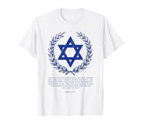 Psalms 122:6-9 Elegant Star of David Israel Bible Verse Camiseta