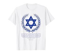 Psalms 122:6-9 Elegant Star of David Israel Bible Verse Camiseta gráfica económica