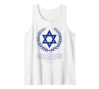 Psalms 122:6-9 Elegant Star of David Israel Bible Verse Camiseta sin Mangas