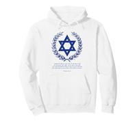 Psalms 122:6-9 Star of David Israel Bible Verse Hindi Sudadera con Capucha