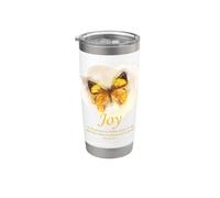 Psalms 16:11 In Thy Presence is Fullness of Joy - Faith Girl Vaso térmico de acero inoxidable de doble pared