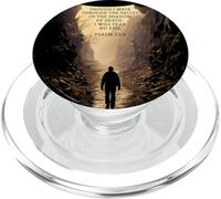 Psalms 23:4 Though I Walk Through The Valley Christian Bible PopSockets PopGrip para MagSafe