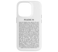 Psalms 91 Bible Verse Protection Safety Blessing (French) Carcasa para iPhone 14 Pro