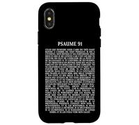 Psalms 91 Bible Verse Protection Safety Blessing (French) Carcasa para iPhone X/XS