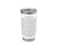 Psalms 91 Bible Verse Protection Safety Blessing GREEK Vaso térmico de acero inoxidable de doble pared