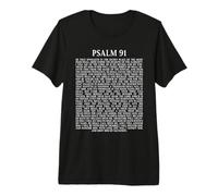 Psalms 91 Full KJV Bible Verse Protection & Safety Blessing Camiseta Premium