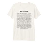 Psalms 91 Full KJV Bible Verse Protection & Safety Blessing Camiseta Premium