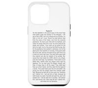 Psalms 91 Full KJV Bible Verse Protection & Safety Blessing Carcasa para iPhone 12 Pro Max