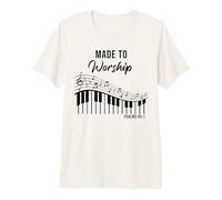 Psalms 95:1 Made to Worship Christian Church Ministry Piano Camiseta Premium