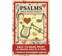 Psalms Bible Word Search Puzzle Book: Easy to Read Print Word Searches about Psalms, Bible, and more | 6x9inches, 110 pages, 50+ puzzles | Gift for Any Occasions