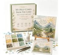 Psalms Of Comfort & Strength Sea Glass Art Kit, Gifts for Women (#2)