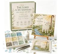 Psalms Of Comfort & Strength Sea Glass Art Kit, Gifts for Women (#3)