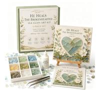 Psalms Of Comfort & Strength Sea Glass Art Kit, Gifts for Women (#7)
