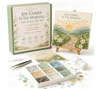 Psalms Of Comfort & Strength Sea Glass Art Kit, Gifts for Women (#8)
