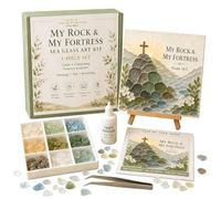 Psalms Of Comfort & Strength Sea Glass Art Kit, Gifts for Women (#9)