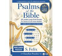 Psalms of the Bible: 50 Jumbo Large Print Word Search Puzzles For Seniors & Low Vision Readers (EasyEye Puzzles Christian Corner)
