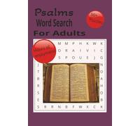 Psalms Word Search Book: Word Searches with Easy to Read Print about The Psalms, Scripture, Bible search and more. |6x9 inches, 110 pages| 50+ Puzzles... Gift for Vacations, Holidays, Relaxing times