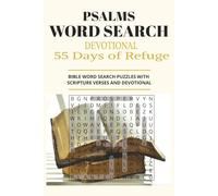 Psalms Word Search Devotional 55 Days of Refuge - BIBLE WORD SEARCH PUZZLES: Large Print Bible Puzzle Book for Adults and Seniors with Inspirational ... Reflections for Peace and Relaxation