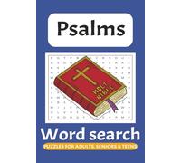 Psalms Word Search Puzzle Book: 50+ Puzzles for Bible Lovers | Perfect for Vacations, Holidays, and Free Time | 6x9 inches, 110 Pages