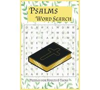Psalms Word Search Puzzle Book: b.Word Searches with Easy to Read Print about the Bible, Book of Psalms, Old Testament and More | 6x9 inches, 110 ... … Gift for Vacations, Holidays, and Free Time