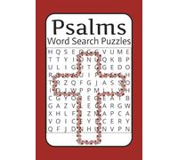 Psalms Word Search Puzzles: 50 Uplifting Bible-Themed Puzzles to Deepen Faith, Build Memory, and Bring Peace Through God’s Word, 100 pages, 6x9 ... for all ages, Stocking Stuffer, relaxation...
